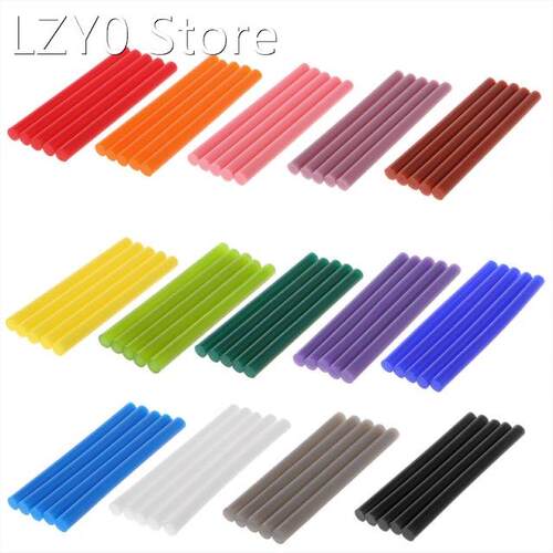 5pcs Hot Melt Glue Stick Colorful 7x100mm Adhesive For DIY C