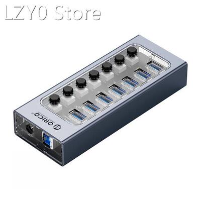 AT2U3-7AB 5Gbps USB 3.0 HUB Power Adapter Multi 7 Ports Spli