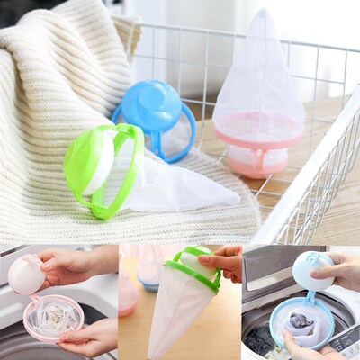 Home Floating Lint Hair Catcher Washing Machine Laundry Fil
