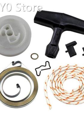 Recoil Rewind Starter Handle Rope Pulley Spring Kit For Stih