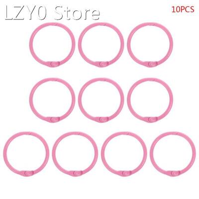 10pcs Metal Loose Leaf Binder Ring Book Hoops DIY Albums Sch