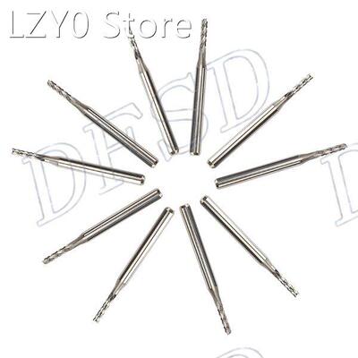 10x 3.175mm Carbide End Mill Engraving Bits CNC PCB Machiner