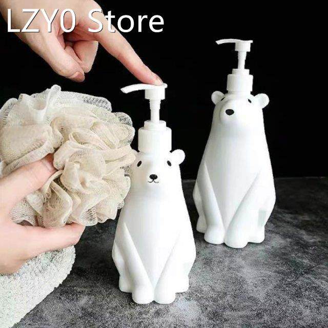 Polar Bear Shower Gel Bottle Dish Soap Hand Sanitizer Separa图片