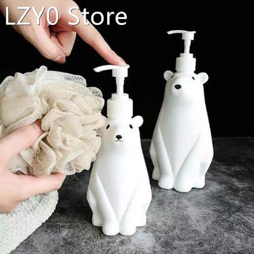 Polar Bear Shower Gel Bottle Dish Soap Hand Sanitizer Separa