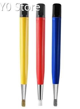 3PCS Scratch Pen Set Pen Sanding Fiber Bristles, Multifuncti