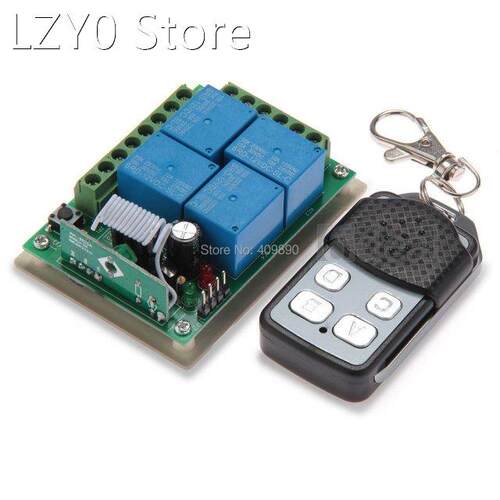 20PCS/LOT 4 Channel Wireless Remote Control Switch System +