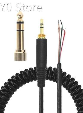 Spring Coiled Repair DJ Cord Cable Replacement for ATH-M50 A