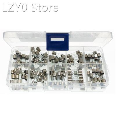 100Pcs/lot 5x20mm Quick Blow Glass Tube Fuse Assorted Kit Fa