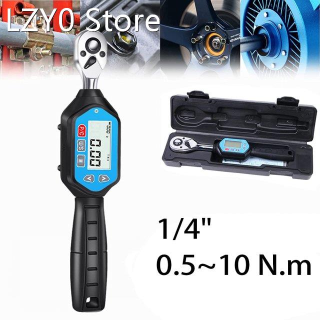 0.5~10N.m 1/4inch Portable Digital Torque Wrench High Precis