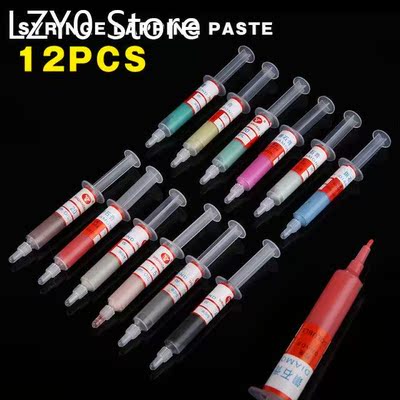 12pcs 5g Diamond Lapping Paste Composite Polishing Syringes