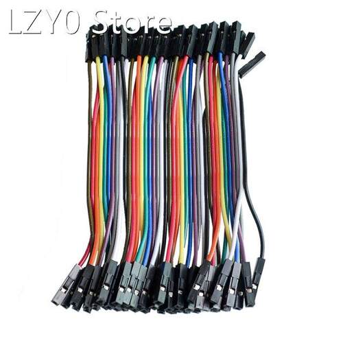 40pcs/lot 10cm 2.54mm 1pin Female to Female Male to Female M