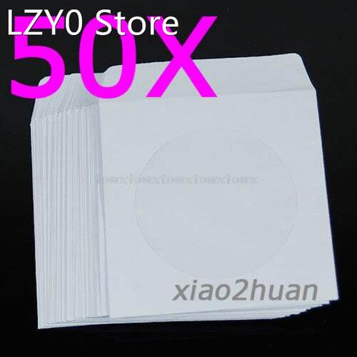 50 pcs 5inch Paper CD DVD Flap Case Cover Envelopes Set Jy2