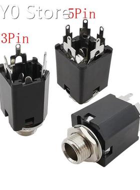 5Pcs PJ612A 6.35mm 1/4 inch Headphone Female Jack 3Pin 5Pin