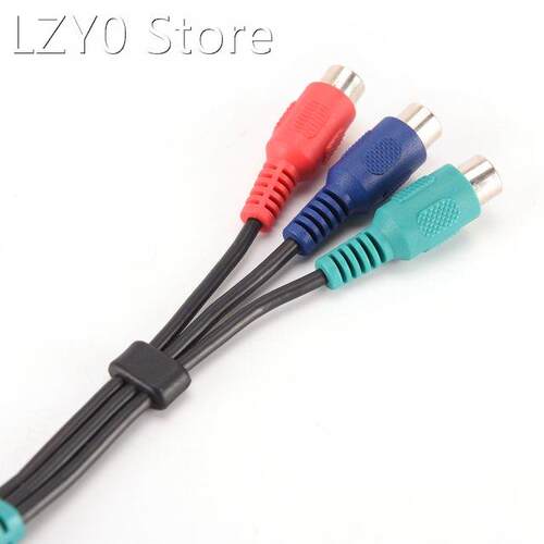 2.5Mm Male Jack To 3 RCA Female Plug Adapter Audio Converter