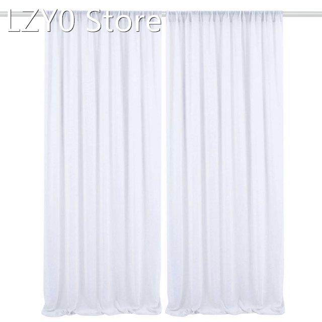 white curtains chiffon drapery backdrop drapery for wedding
