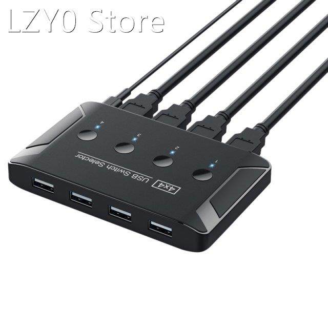 T28 Switch USB Switch 4 USB Devices Peripheral Switcher 4 Po