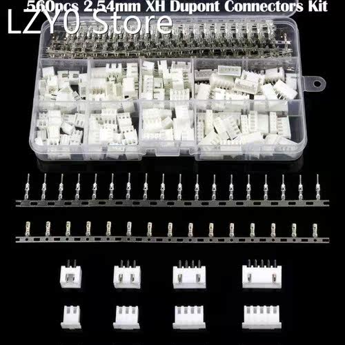 560Pcs 2.54mm Dupont Connector Jumper Wire Cable Pin Header