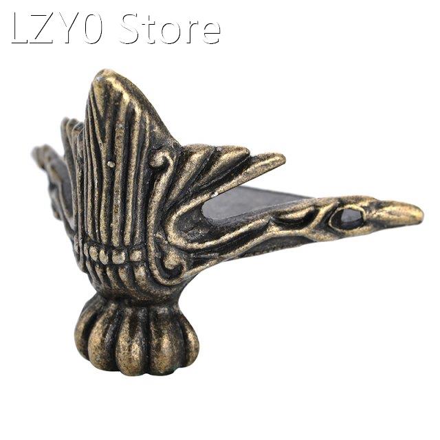 4pcs 41x30mm Antique Wood Box Feet Leg Corner Protector Tria
