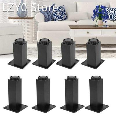 4pcs Aluminum Alloy Adjustable Feet Sofa Bed Foot Legs Suppo
