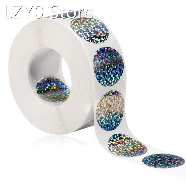 100-500pcs 1inch Coloful Stickers Scrapbooking For Seal Adhe