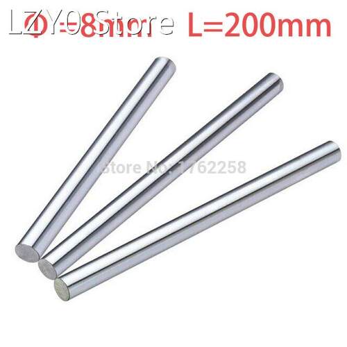 2PCS 8mm x 200mm Linear Shaft 3D Printer Cylinder Liner Rail