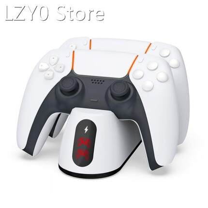 Dual Controller Charger For PS5 Wireless Gamepad Type-C USB