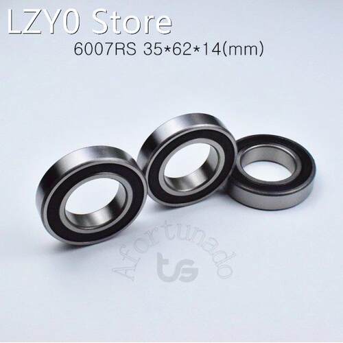 1pcs 6007RS 35*62*14(mm) free shipping chrome steel rubber