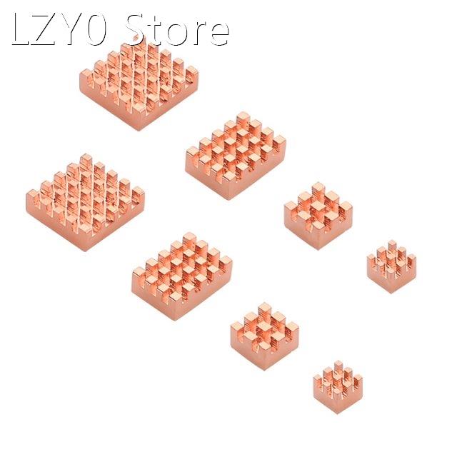 2Set Heat Sink Metal Copper Heatsink Passive Cooling Pad Hea