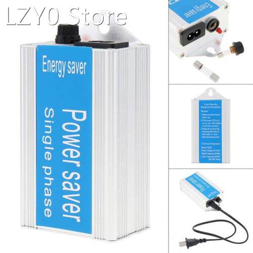 Blue 80KW 110V-250V Smart Power Saver Household Meter Electr