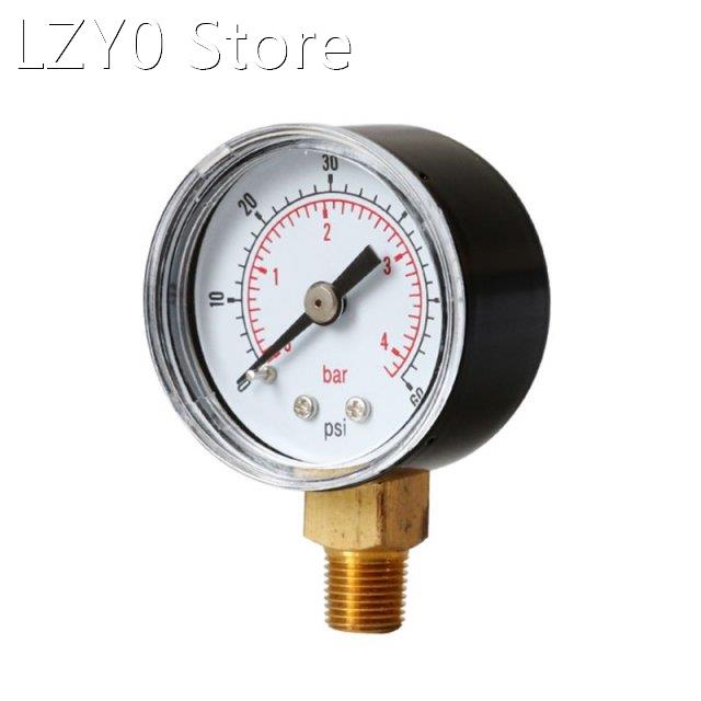Pressure Gauge 40mm Dial 1/8 BSPT Bottom Mount 15,30,60.100