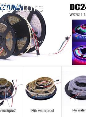 5M WS2811 16703 IC 16703 60led/m DC24V LED strip Addressable