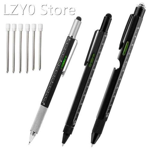 3Pcs Multi Tool Pen All In 1 Ballpoint Pen With Ruler Level