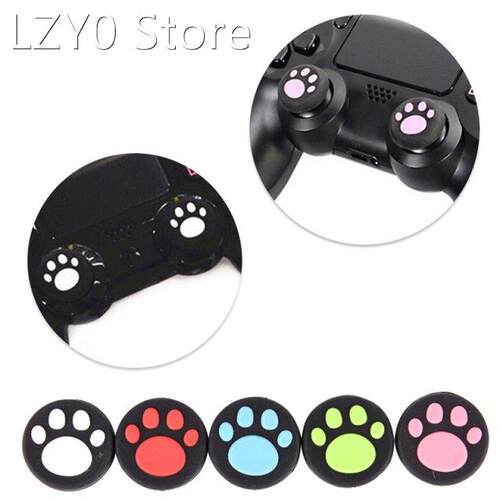 2Pcs/lot Cat Paw Rubber Silicone Game Handle Joystick Thumb