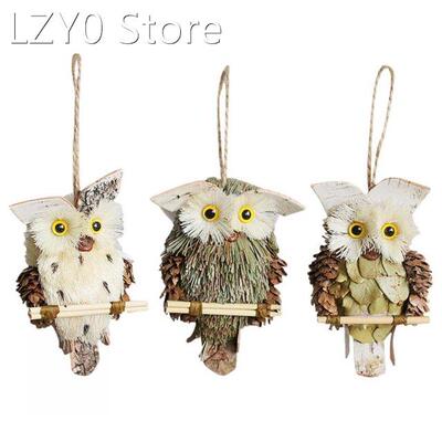 Owl Pendant Small Garden Christmas Ornament Handicraft Decor
