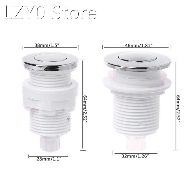 New Arrival On Off Push Air Switch Button 28mm/32mm For Bath
