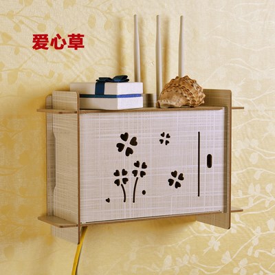 New Creative Wooden Home Storage Boxes Rack Strip Router Lig