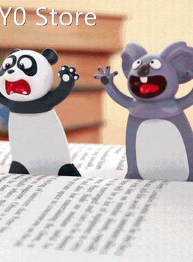 3D Stereo Seal Octopus Creative Cartoon Animal Bookmarks Cut