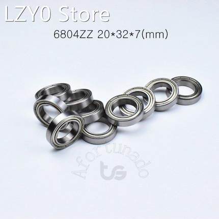 10pcs 6804ZZ 20*32*7(mm) chrome steel Metal Sealed High spe