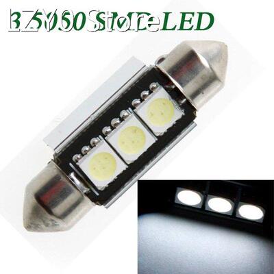 37mm 3 5050 SMD LED Canbus White Car Interior Dome Festoon L