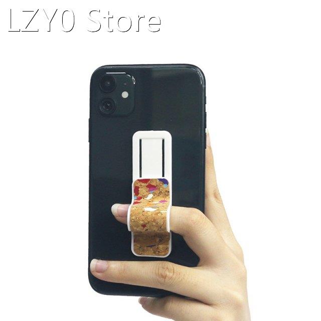 1pc Finger Ring Phone Holder Candy Plain Color Wrist Band Ha