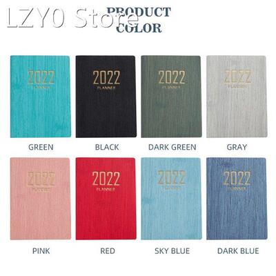 2022 Time 365 Days Schedule Book A7 PU Notepads Creative Pla