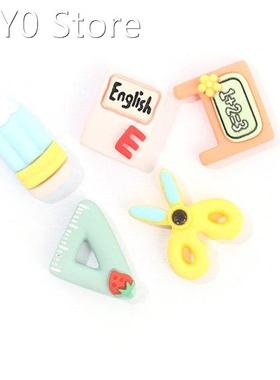 10pcs Resin Cute Stationery Series Flatback Scrapbookin