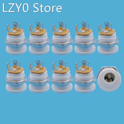 10Pcs White DC-022 5.5*2.1mm DC Socket Connector 5.5 x 2.1mm