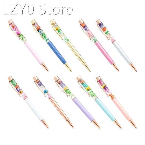 1.0mm Metal Ballpoint Pen Eternal Flower Decorations Metal P
