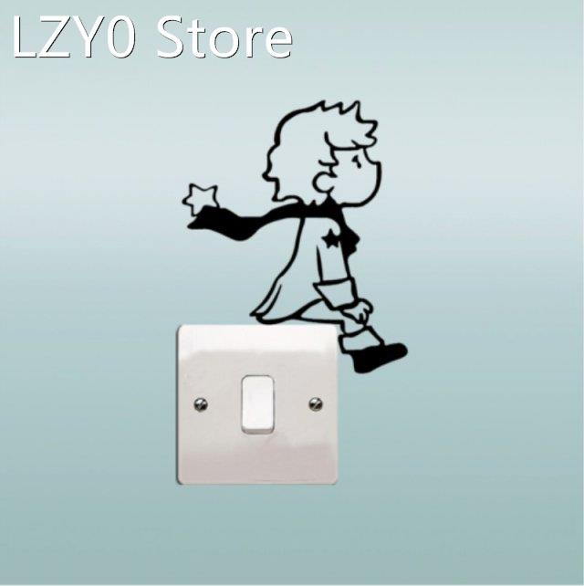 4pcs/set Little Prince Switch Stickers For Children Room Wal