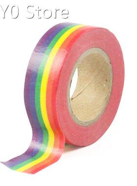 Stationery Tape Masking Tape 10m Rainbow Color Sticky Tape P