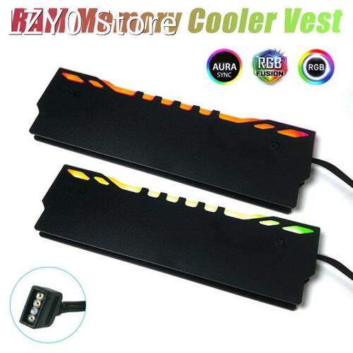 RGB RAM Memory Cooling Vest 5V 3Pin Desktop PC RAM Cooler He