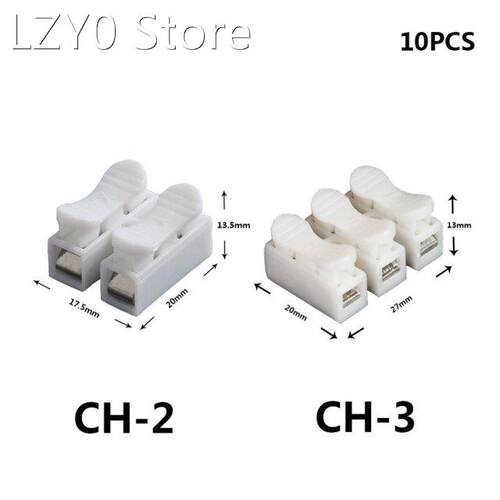 10Pcs CH-2 or CH-3 Spring Wire Quick Connector G7 Electrical