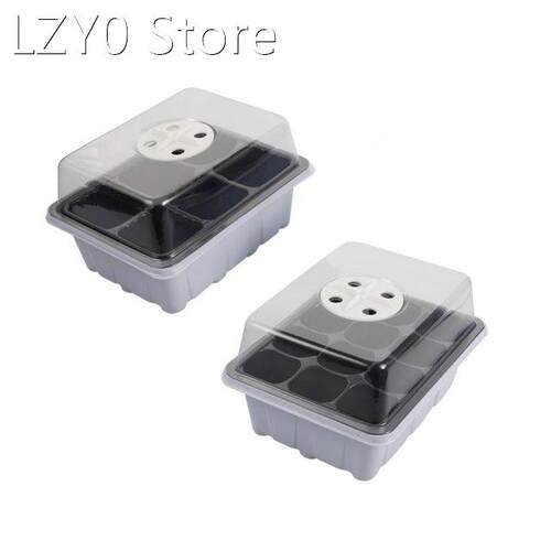 10 Pcs Cultivation Grow Box with Breathable Holes Plastic 6/