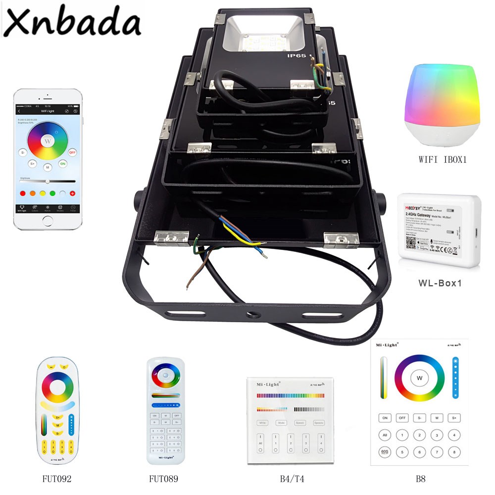 Mi light RGB+CCT Led Floodlight 10W 20W 30W 50W AC86-265V,2